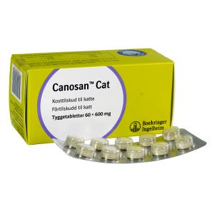 Canosan tyggetabletter t/kat, 60 stk