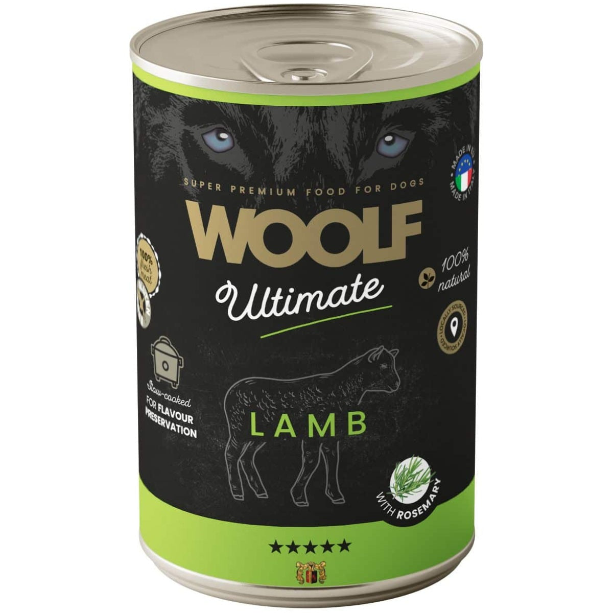 WOOLF ULTIMATE VÅDFODER, LAMB WITH ROSEMARY