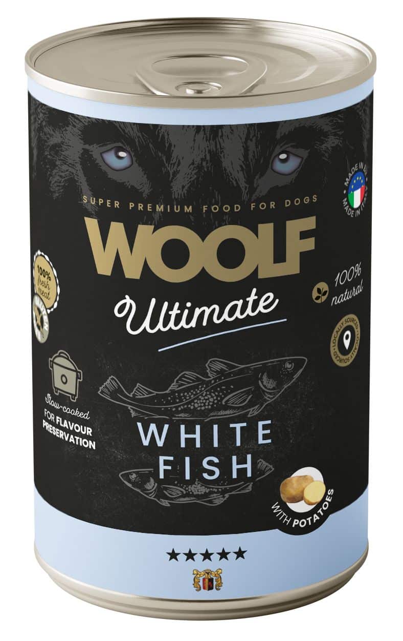WOOLF ULTIMATE VÅDFODER, WHITE FISH WITH POTATO, 400G