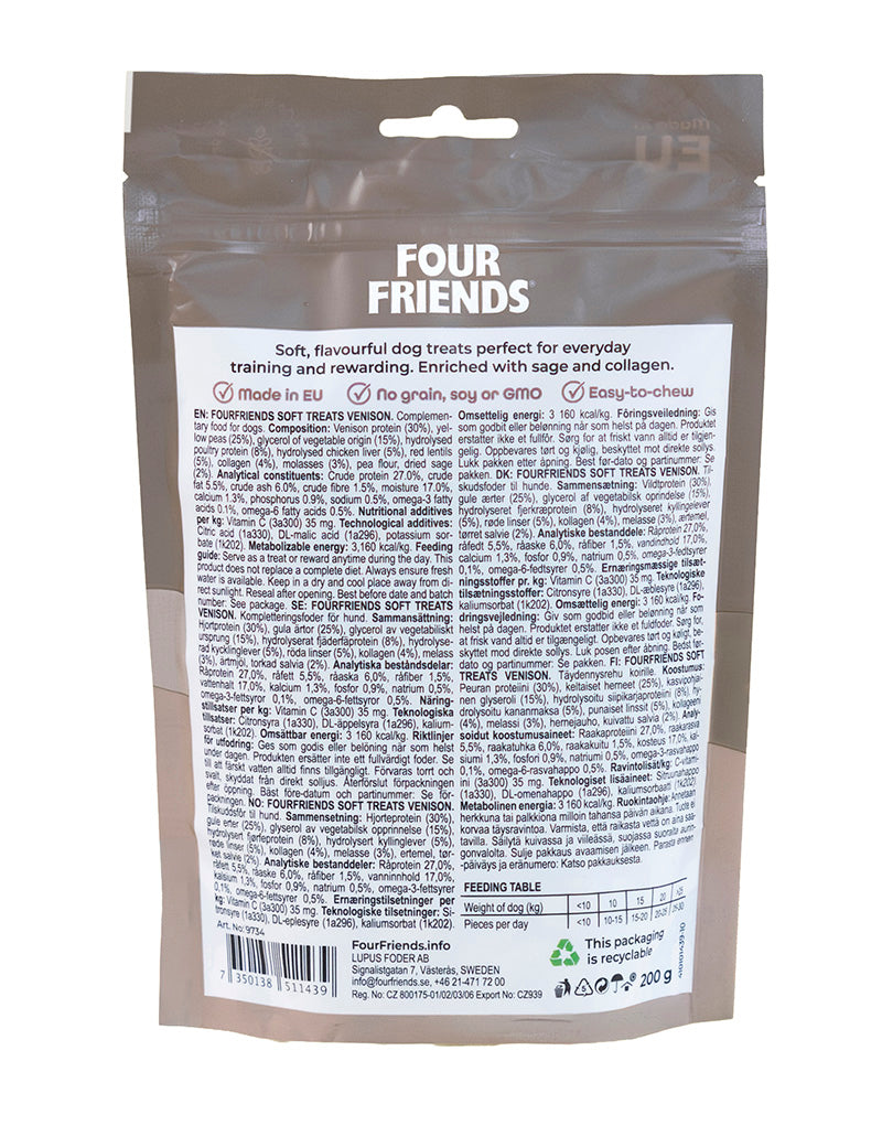 Four Friends Soft Treats Venison