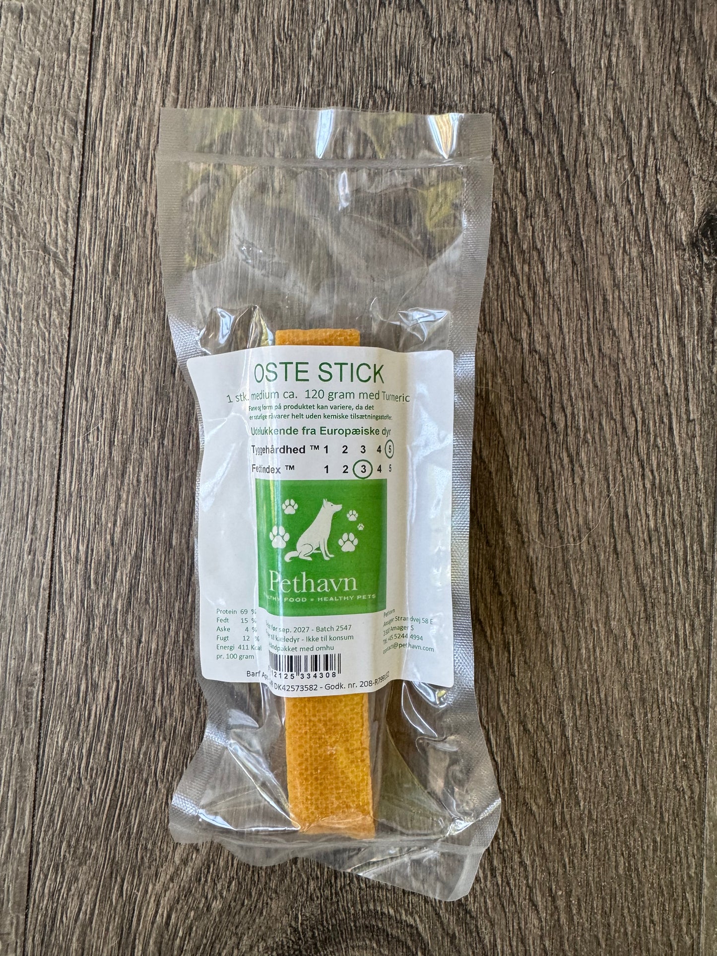 Pethavn Oste Stick med Turmeric
