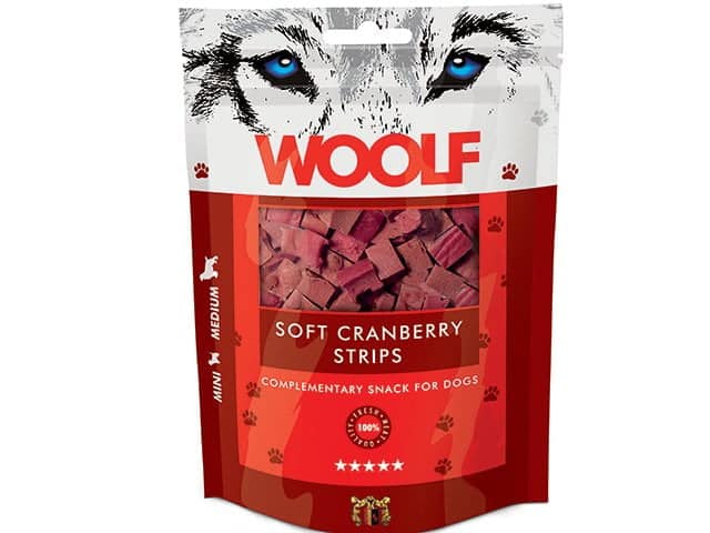 WOOLF SOFT CRANBERRY STRIPS
