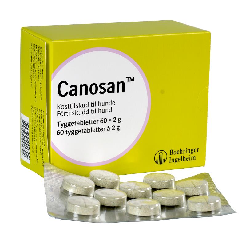 Canosan tyggetabletter t/hund, 60 stk