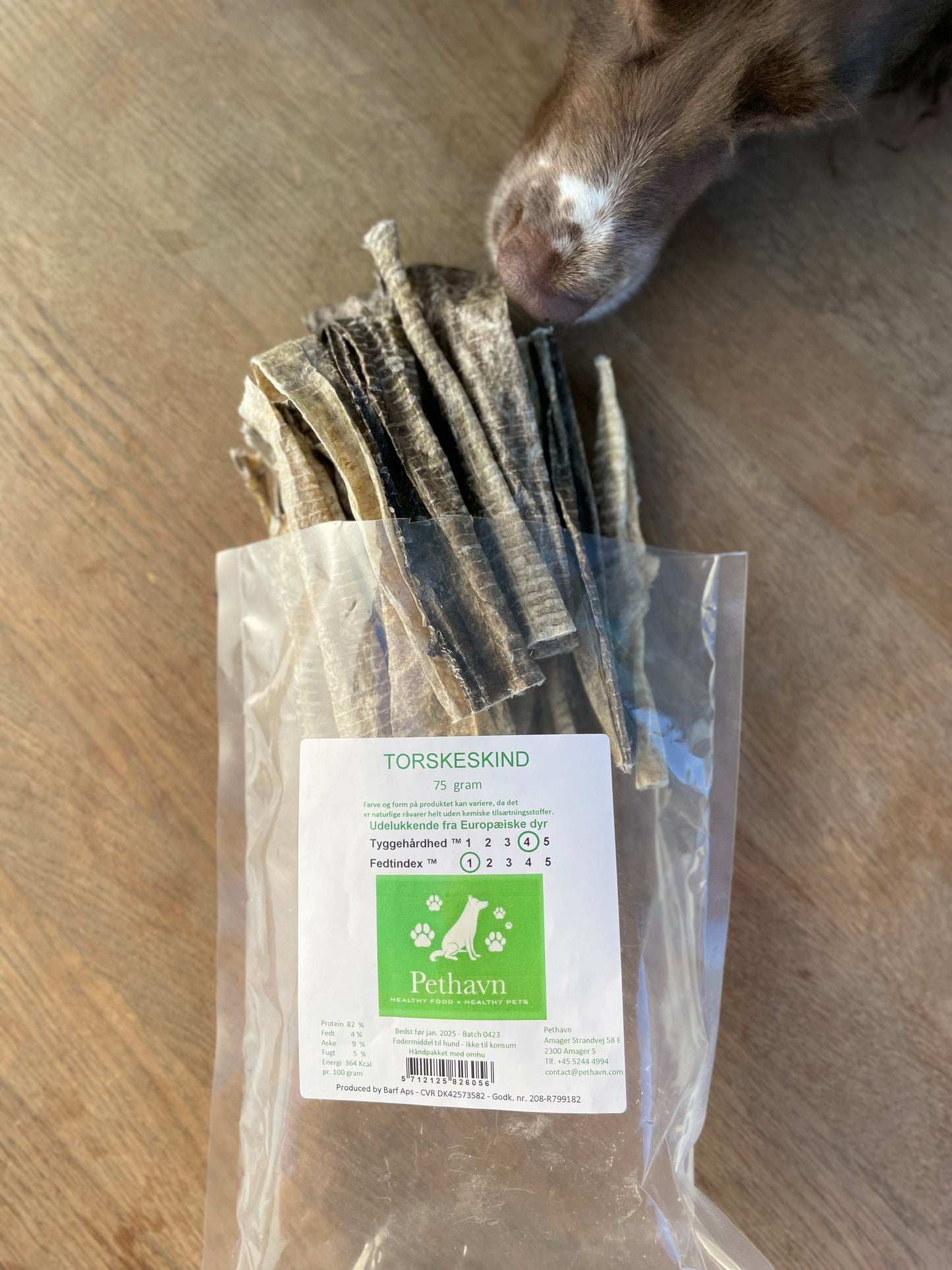 Pethavn Torskeskind 75g