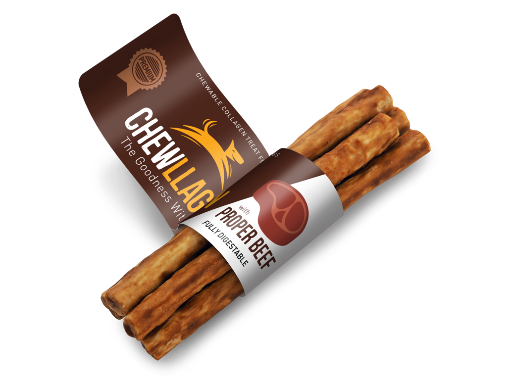 Chewllagen Roll 5"10mm Beef 5pk