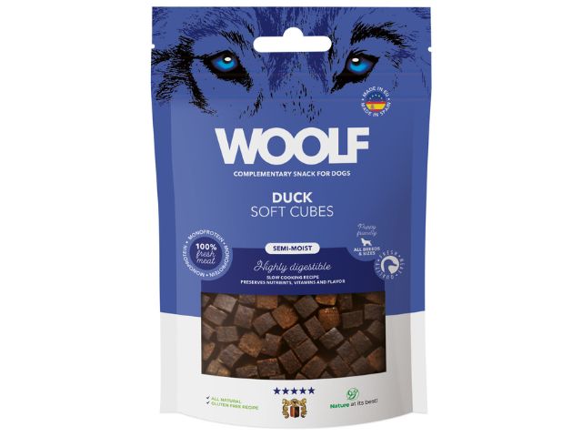 WOOLF SOFT CUBES DUCK, 100G
