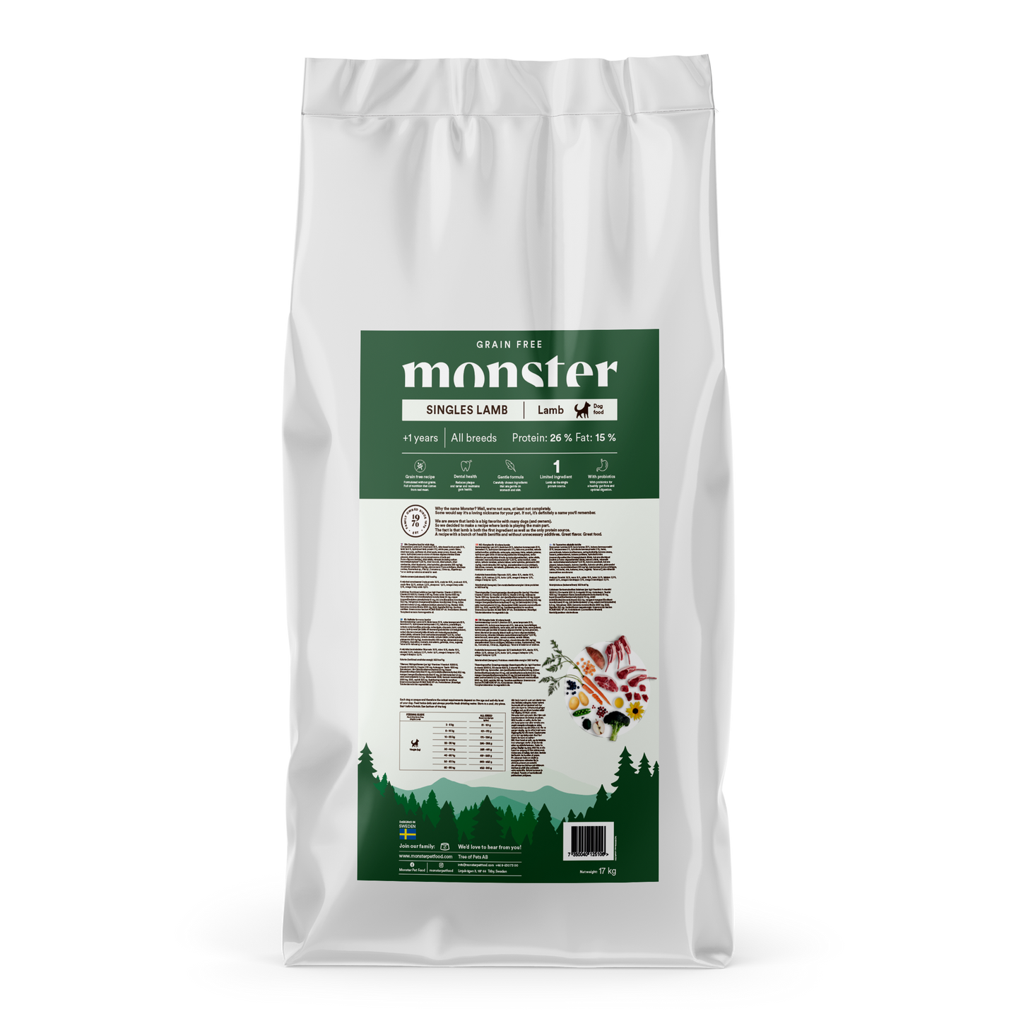 Monster Grain Free Singles Lamb