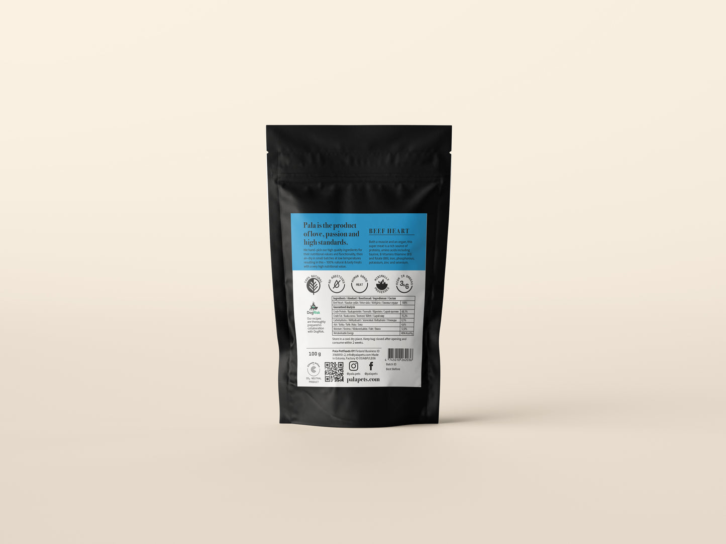 Pala Treats - 100% oksehjerte