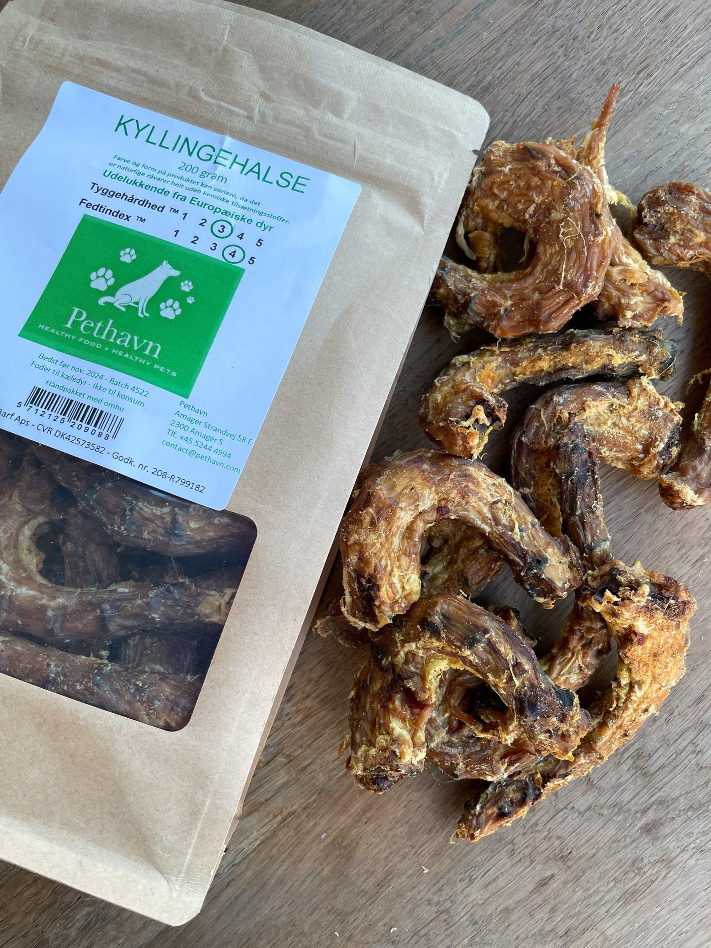 Pethavn Kyllingehalse 200g