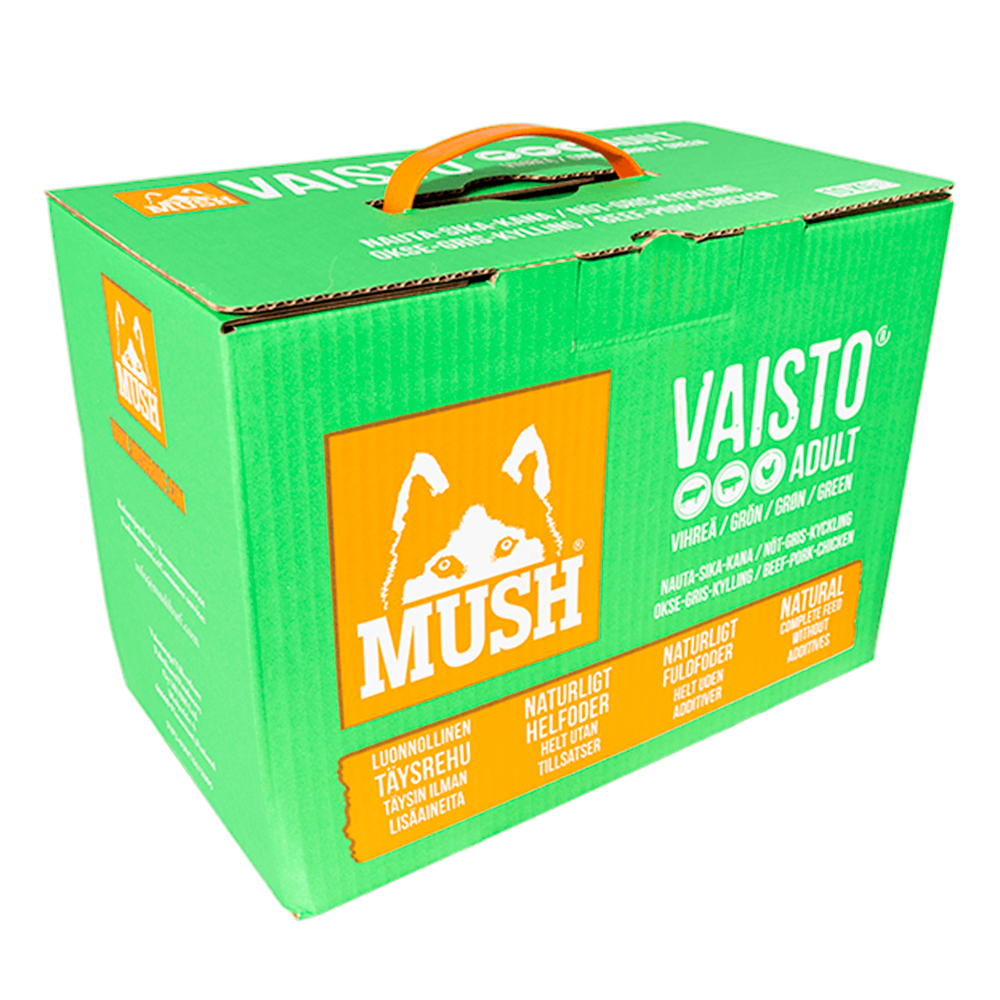 MUSH Vaisto - grøn (okse-gris-kylling)