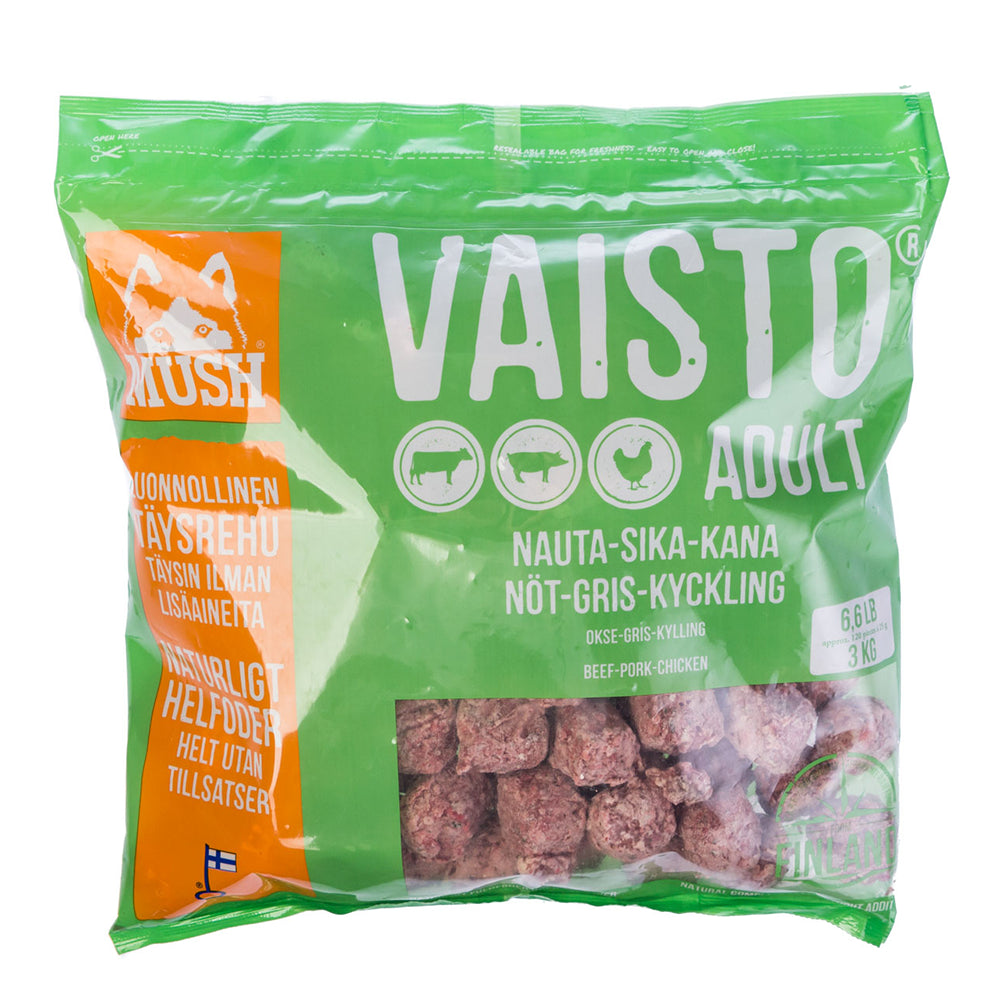 MUSH Vaisto - grøn (okse-gris-kylling)