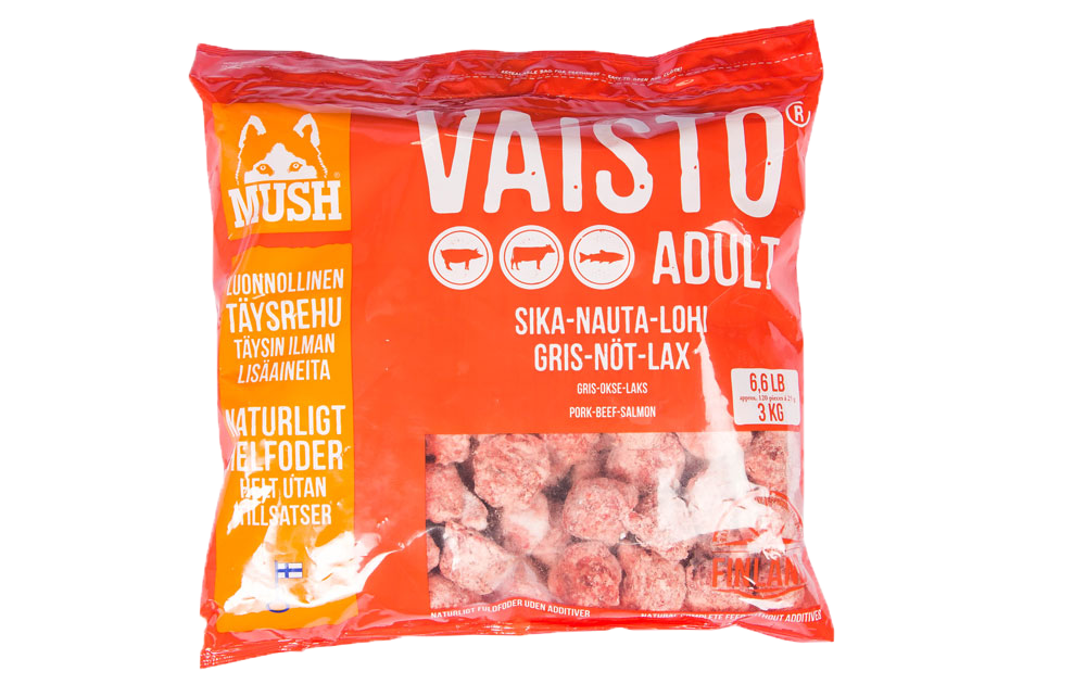 MUSH Vaisto - rød (gris-okse-laks)