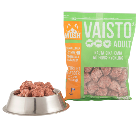 MUSH Vaisto - grøn (okse-gris-kylling)