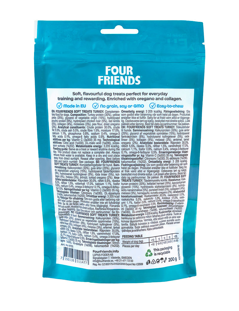 Four Friends Soft Treats Turkey