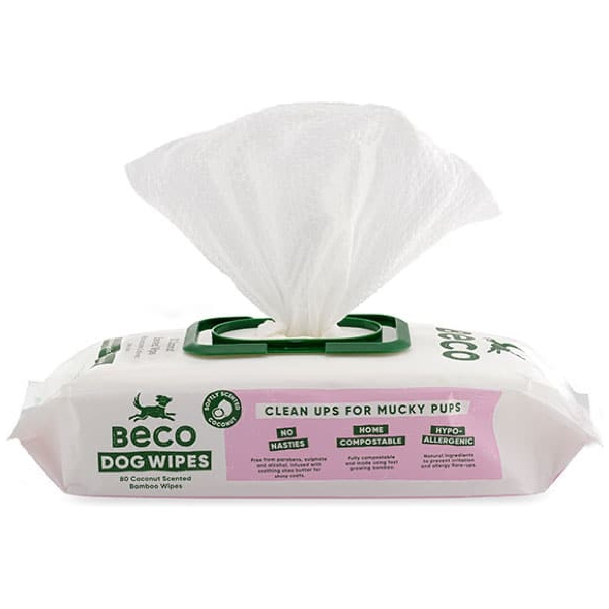BECO BAMBOO WIPES, MED DUFT, 80STK.
