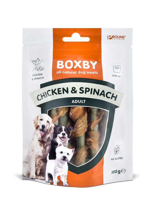 BOXBY KYLLING & SPINAT 100G
