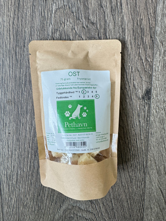 Pethavn Ost Frysetørret 75gr