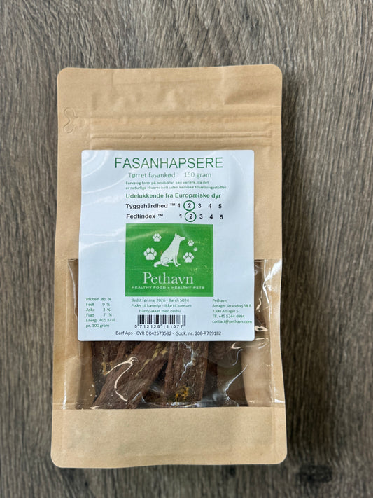 Pethavn Fasanhapser – Tørret fasan kød