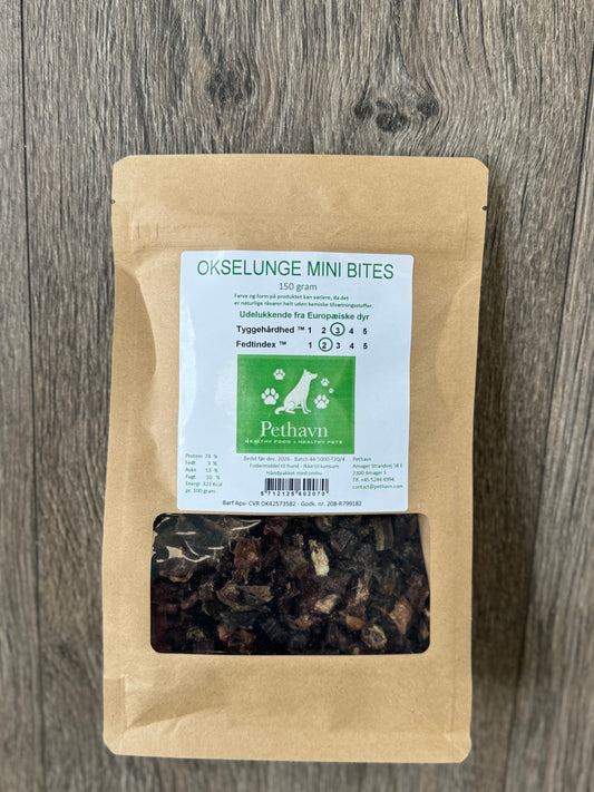Pethavn Okselunge Mini Bites – 150 g