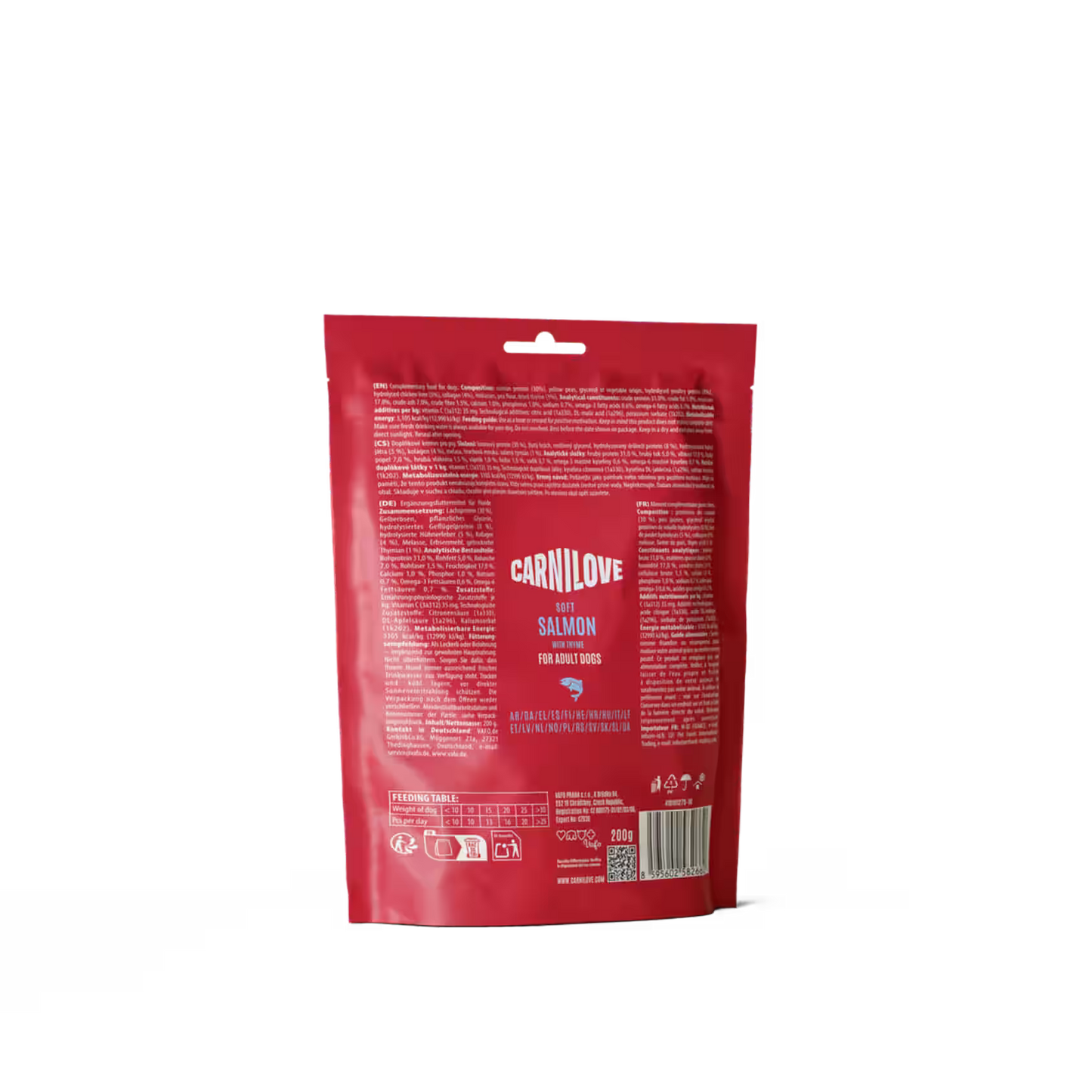 Carnilove Salmon with Thyme Soft Snack for Small Dog Breeds 200g