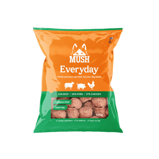 MUSH Everyday Green – Grøn (okse, gris og kylling)
