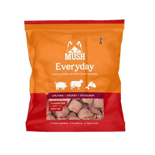 MUSH Everyday Red – Rød (gris, okse og laks)
