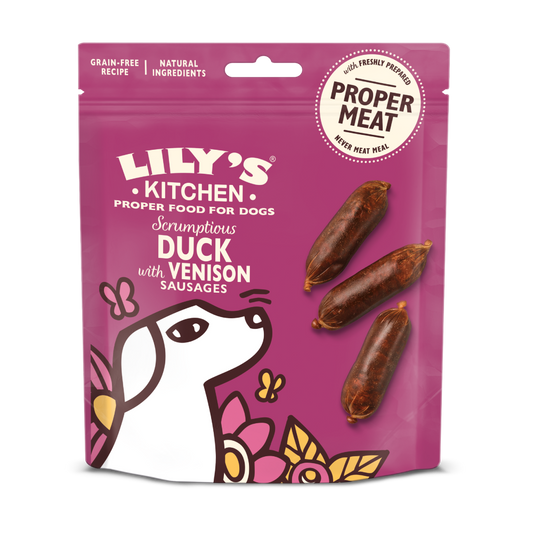 Lilys Kitchen Scrumptious Duck with Venison Sausages