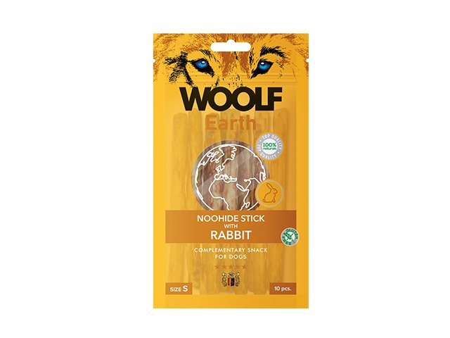 Woolf Earth Noohide sticks rabbit S, 10 stk