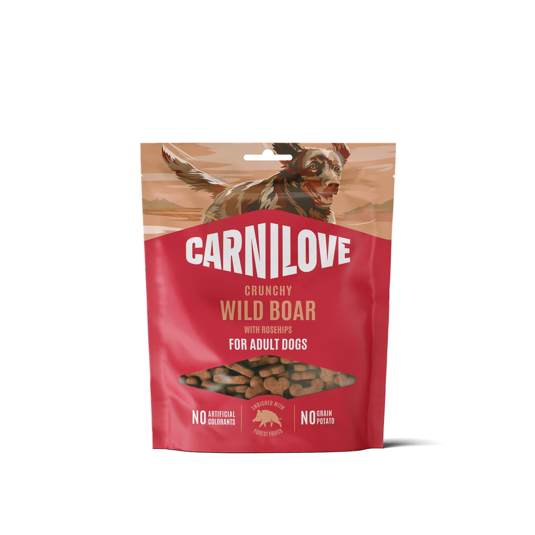Carnilove Wild Boar with Rosehips crunchy dog snack 200 g
