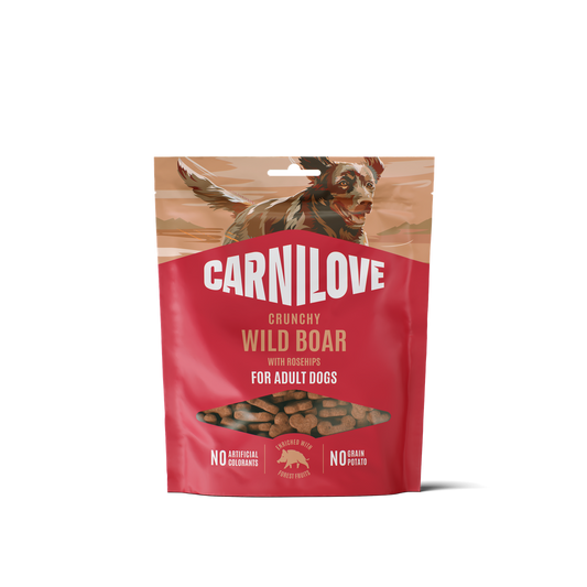Carnilove Wild Boar with Rosehips crunchy dog snack 200 g