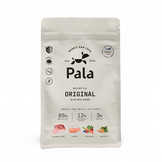 Pala complete raw dog food, Original recipe