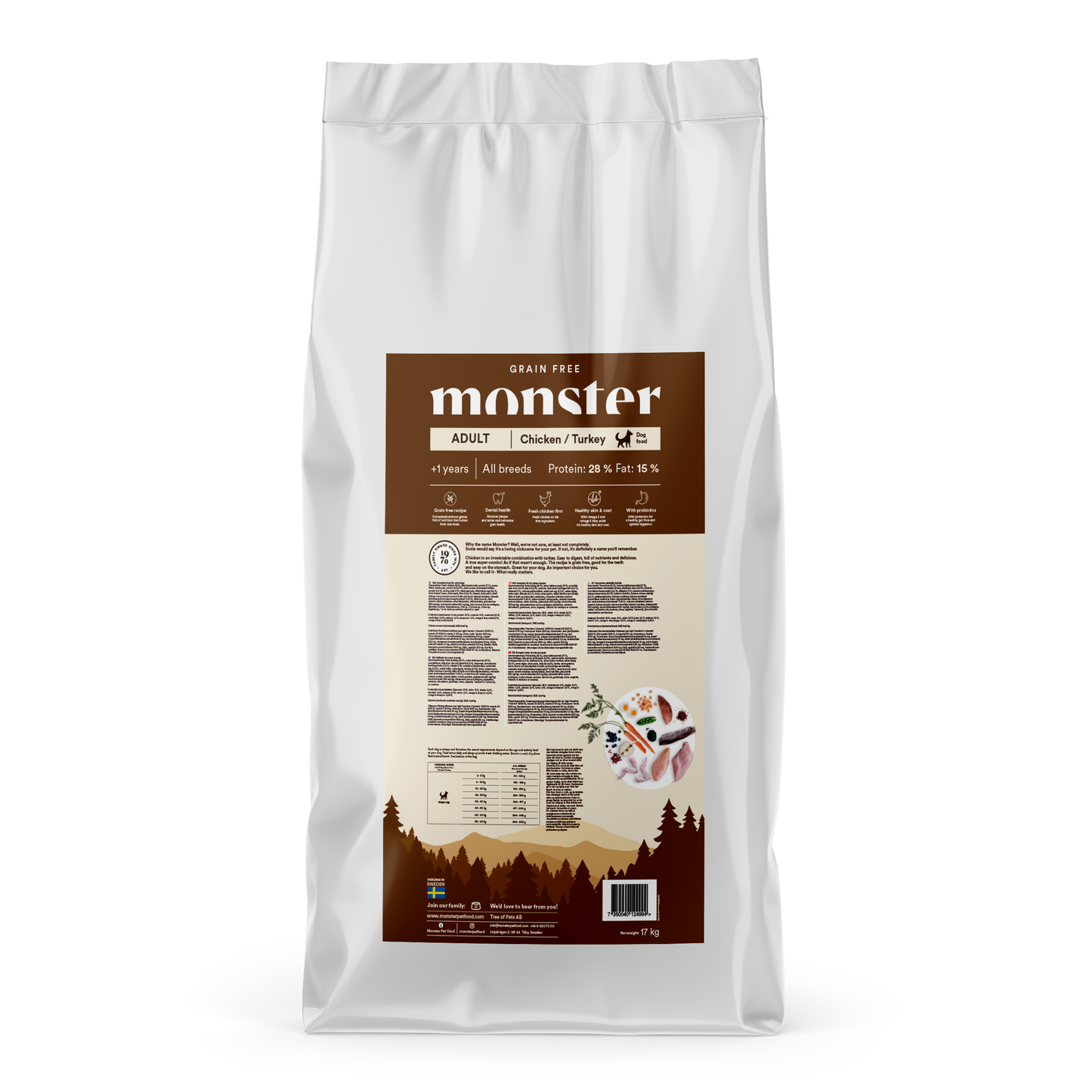Monster Grain Free Adult Chicken/Turkey