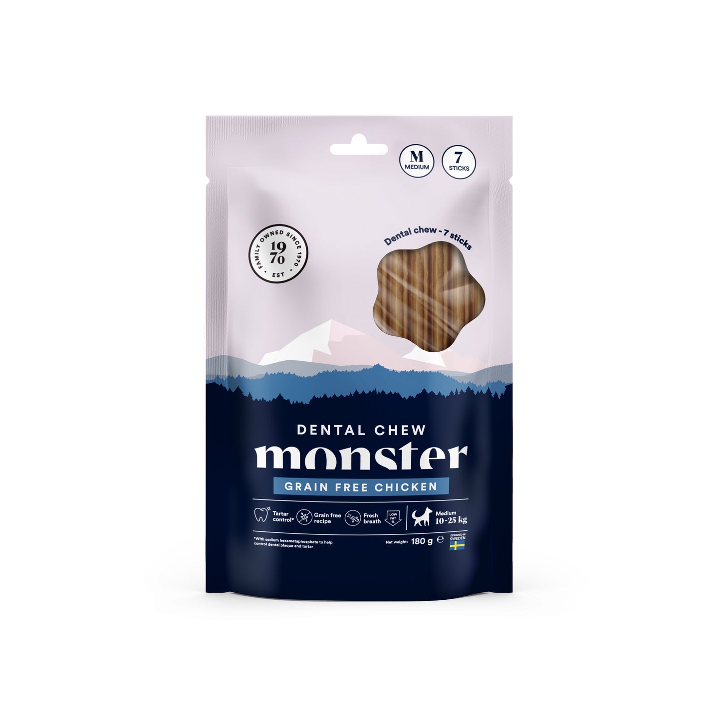 Monster Dental Chew Grain Free Høne