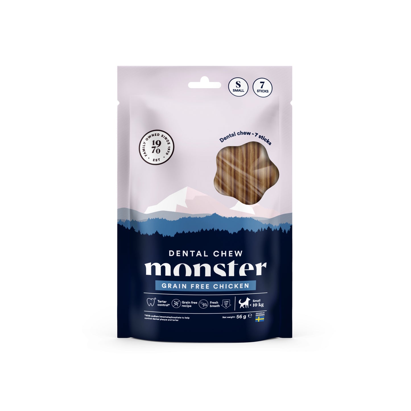 Monster Dental Chew Grain Free Høne