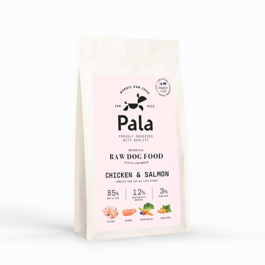 Pala Raw Dog Food - kylling og laks 1kg