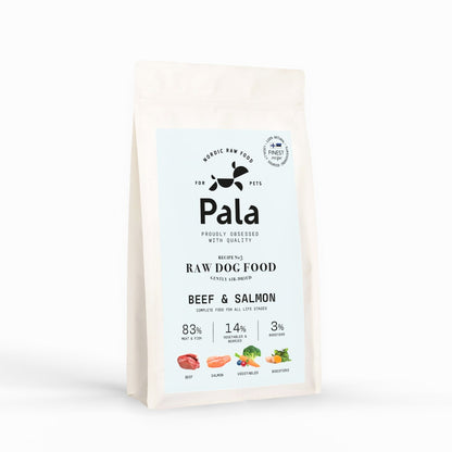 Pala Raw Dog Food - kalkun, and og sild 1kg
